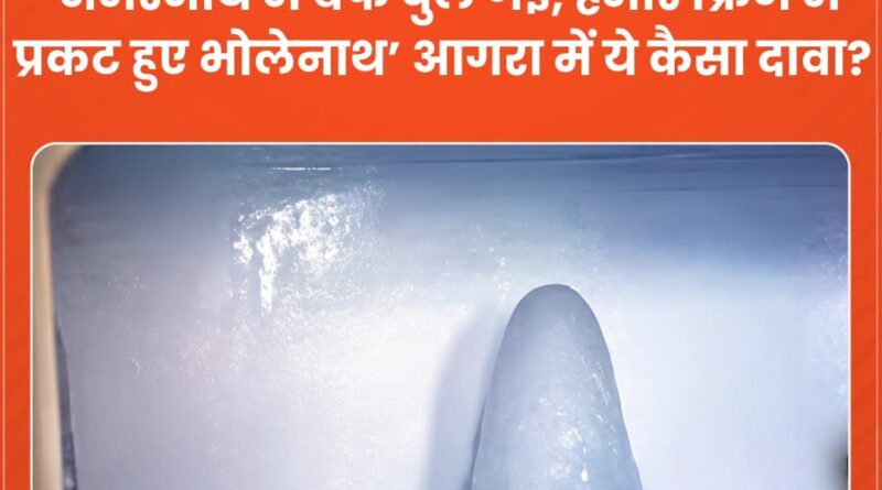 aagra freej me aa gye amarnath ke shivling