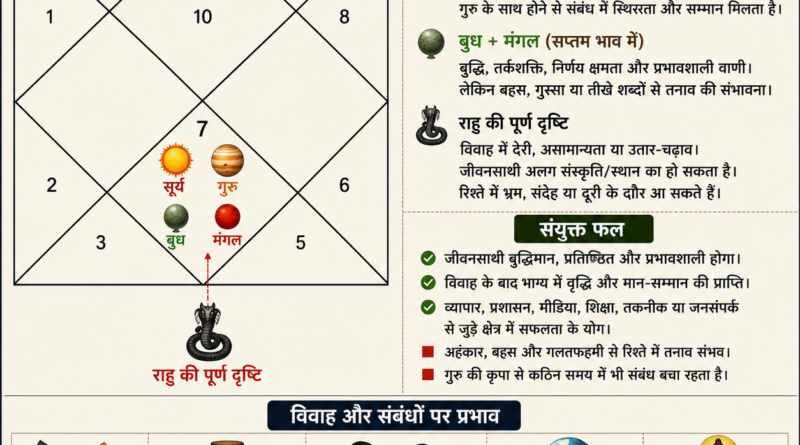 अगर आपकी कुंडली में सूर्य सप्तम मे है तो क्या करें ।